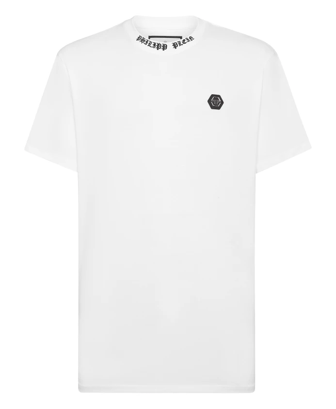 

Футболка с короткими рукавами и круглым вырезом Philipp Plein, белый