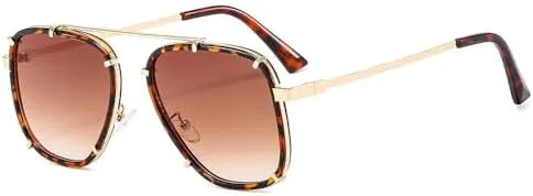 

Винтажные солнцезащитные очки для женщин, мужские солнцезащитные очки, женские ретро-очки с градиентным переходом, модные очки для водителя MTZJH, Leopard