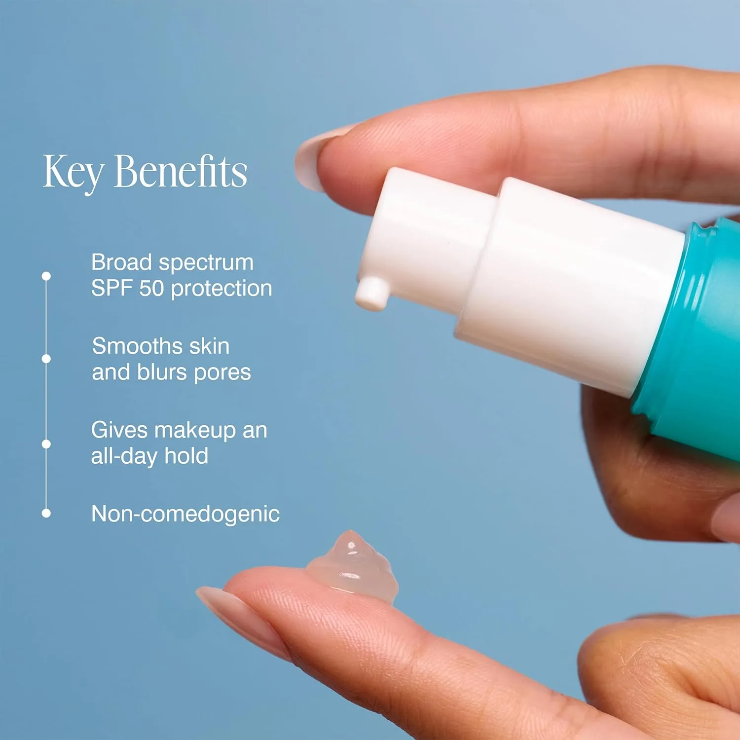 Праймер для макияжа COOLA SunBlur с SPF 50, матовый финиш, фиксирует макияж на 8 часов, протестирован дерматологами, не содержит парабенов, подходит для веганов, 1,0 жидких унций., Multicolor — фото 2