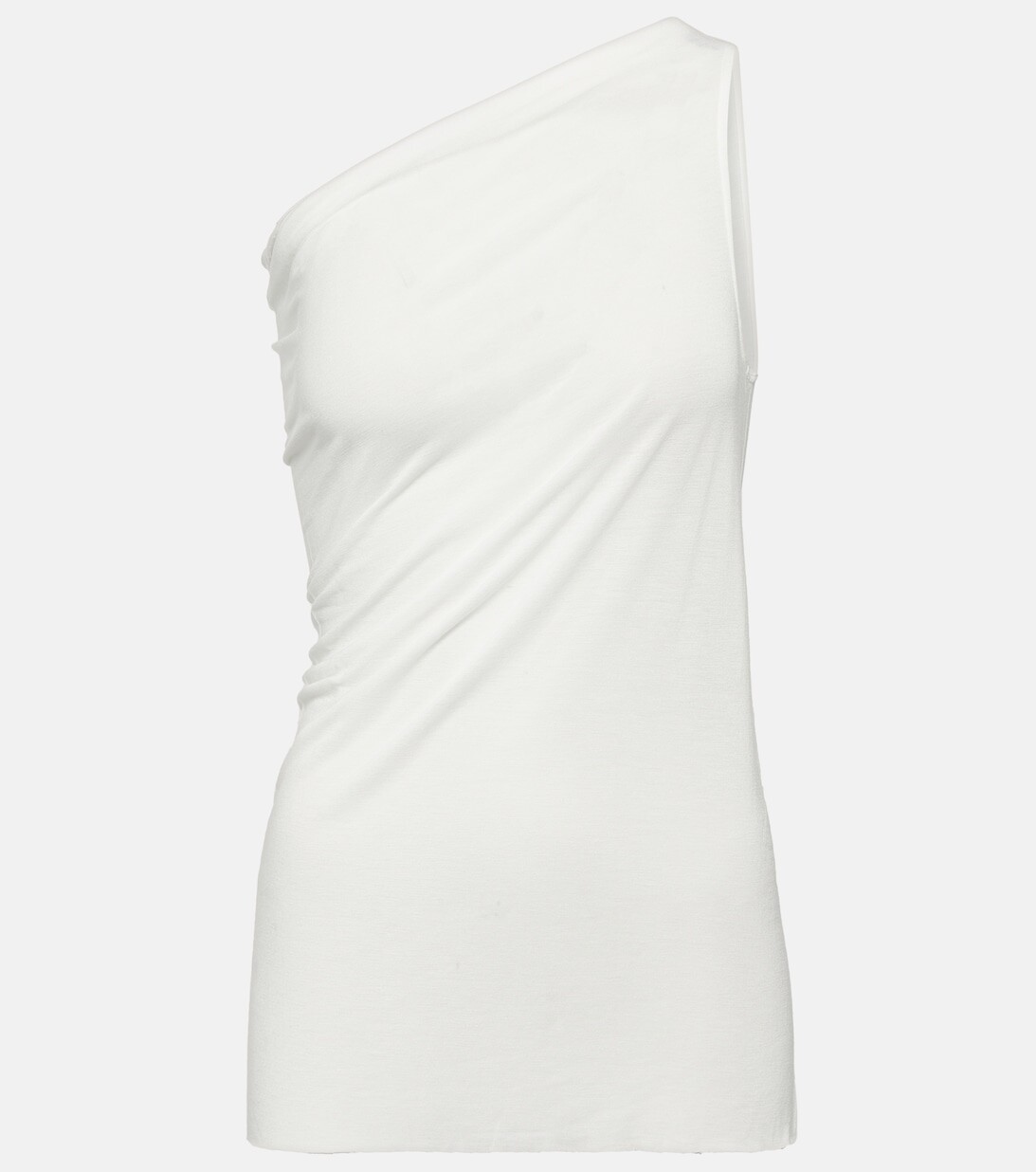

Топ на одно плечо из джерси RICK OWENS, белый
