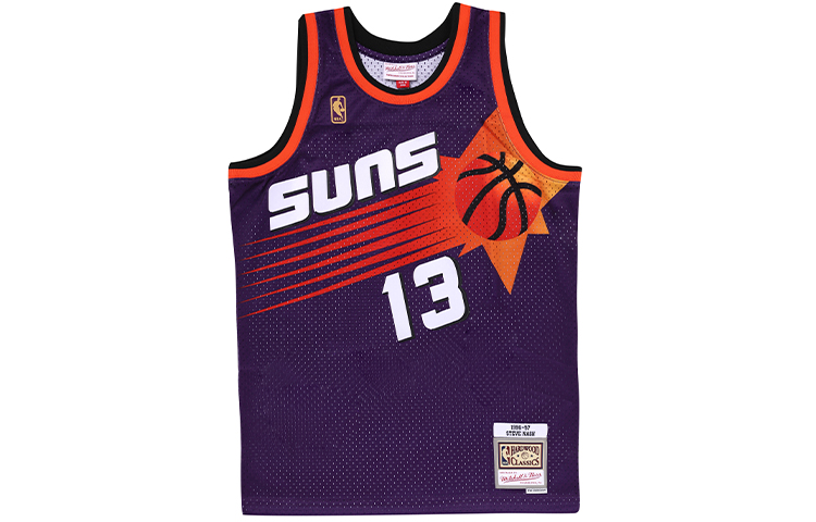 

Майка баскетбольная Mitchell & Ness X NBA Phoenix Suns 1996 Steve Nash Split Swingman Mitchell Ness, фиолетовая