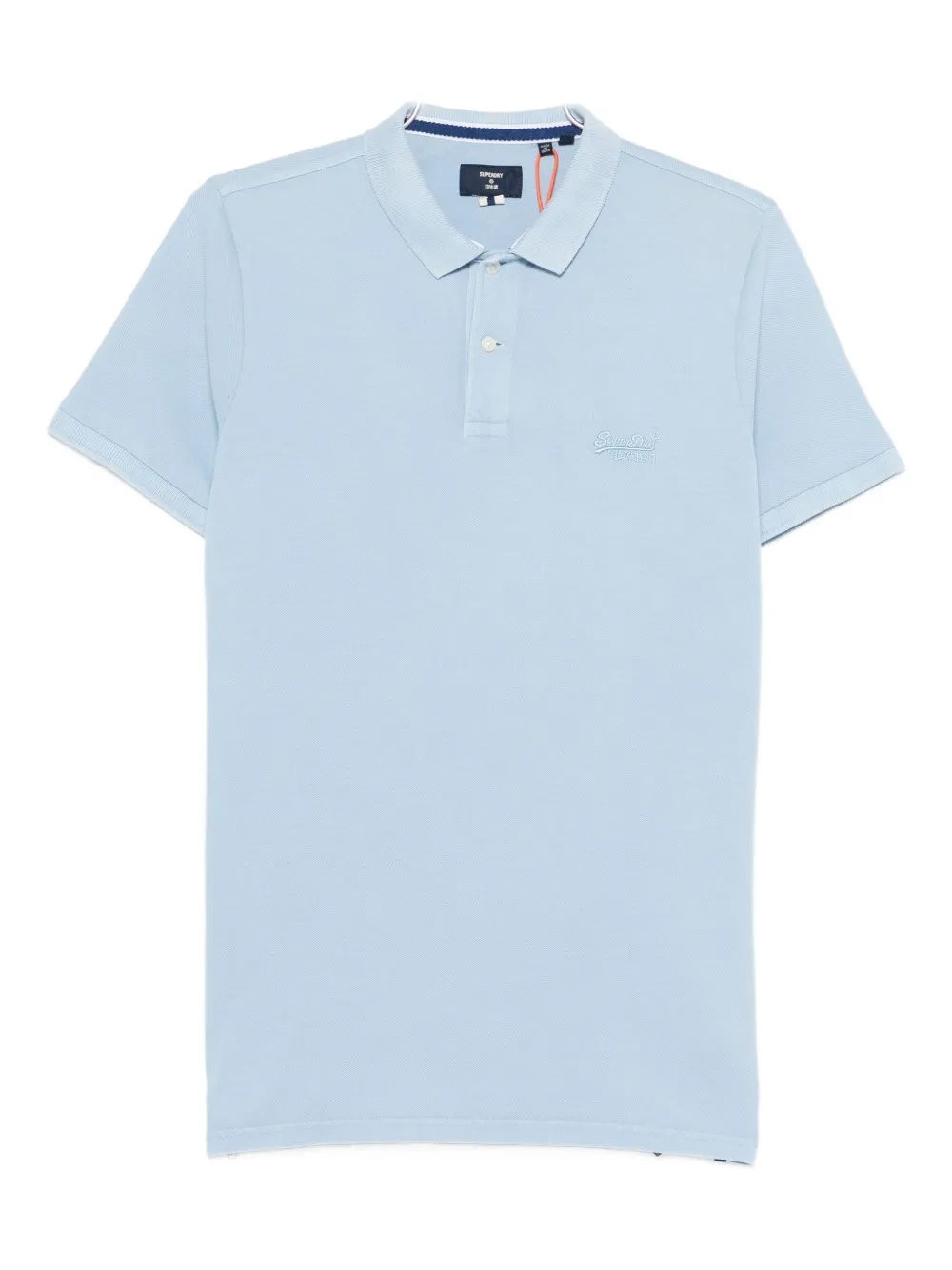 

Рубашка поло с вышитым логотипом Superdry, синий