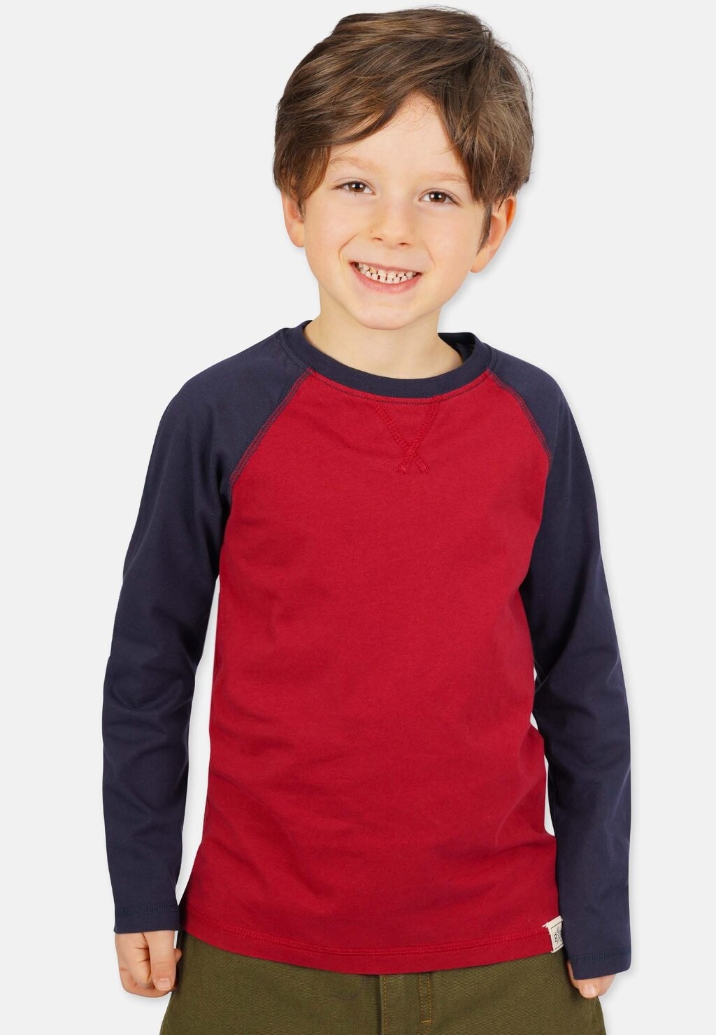 Топ с длинными рукавами LONGSLEEVE RAGLAN Band of Rascals, красный — фото 4