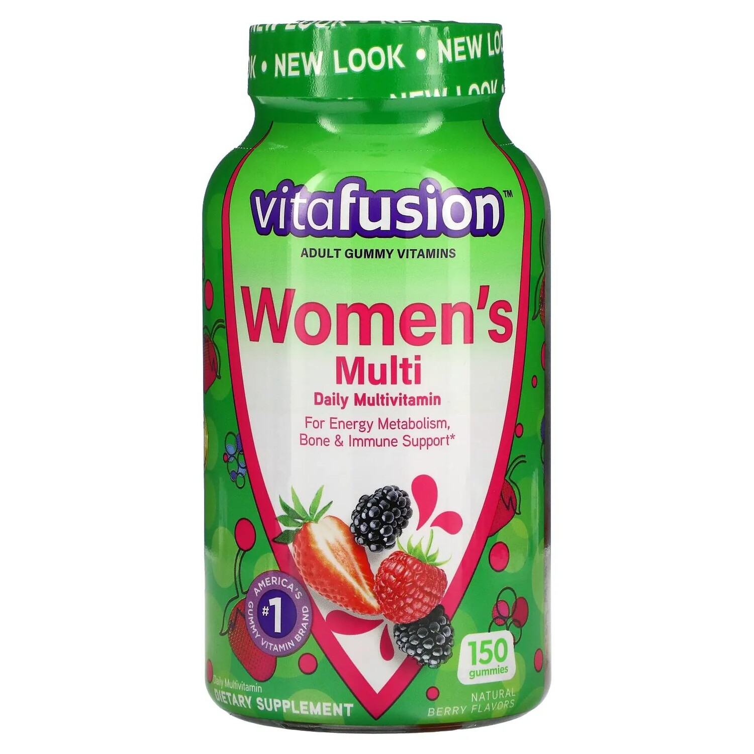 

VitaFusion Жевательные витамины для женщин натуральные ягодные вкусы 150 жевательных таблеток