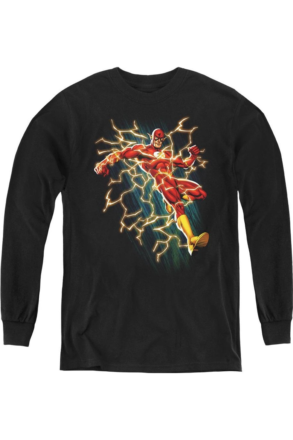 

Футболка с длинным рукавом "Electric Death" по мотивам Justice League of America Gildan, черный