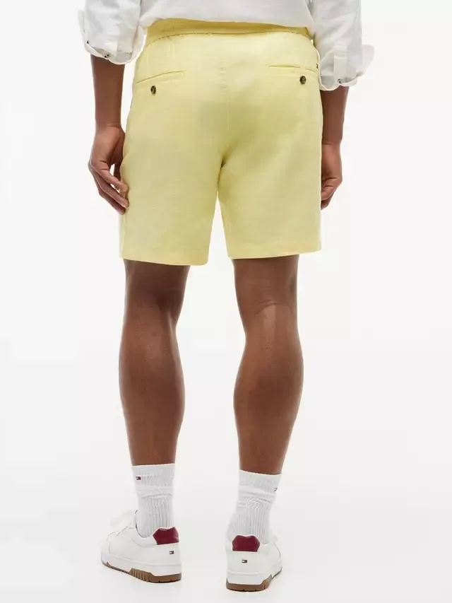 Шорты из льняной смеси Doven Tommy Hilfiger, Light Yellow — фото 3
