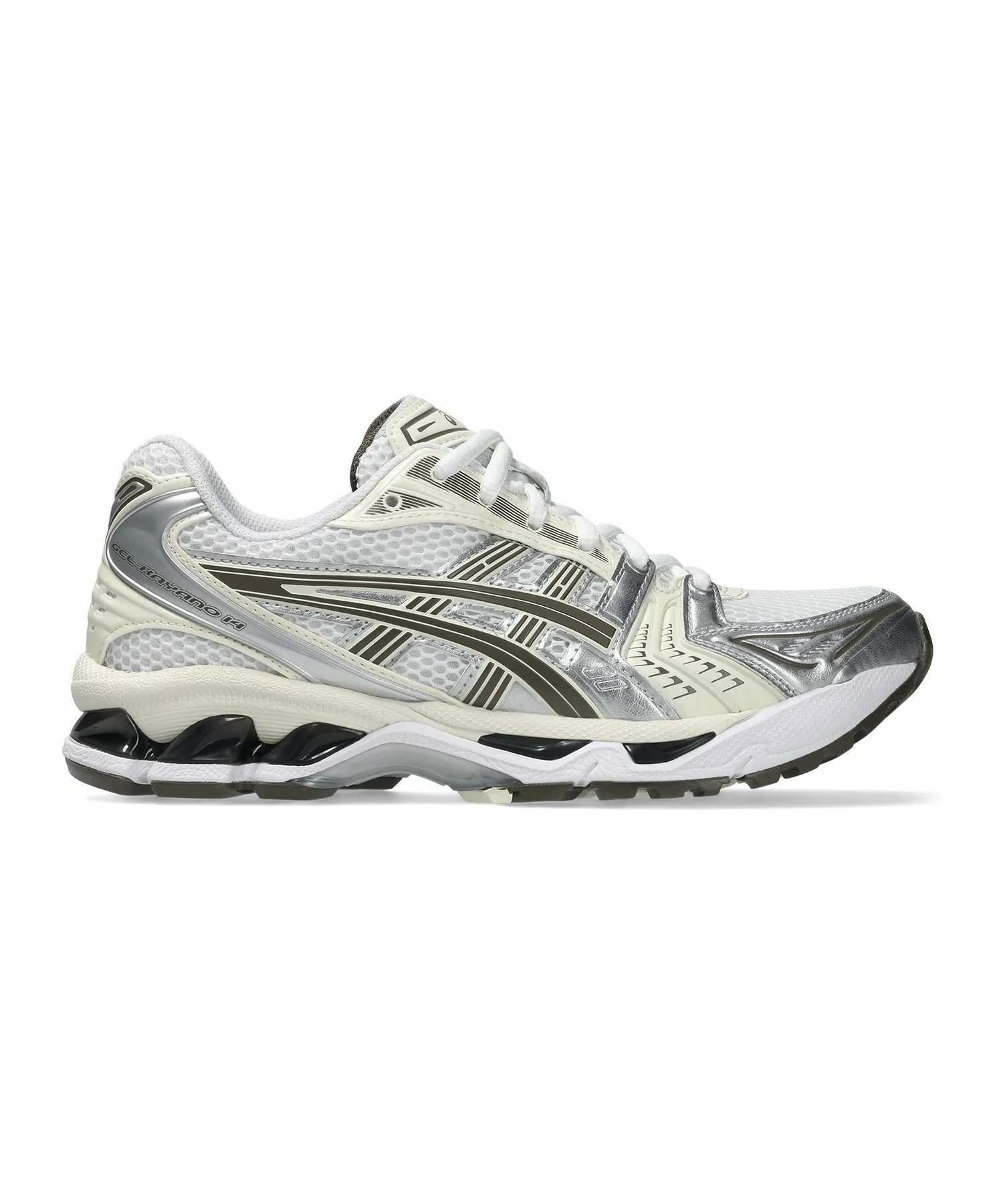 Унисекс кроссовки для бега ASICS GEL-KAYANO 14 белые с серебристым — фото 4