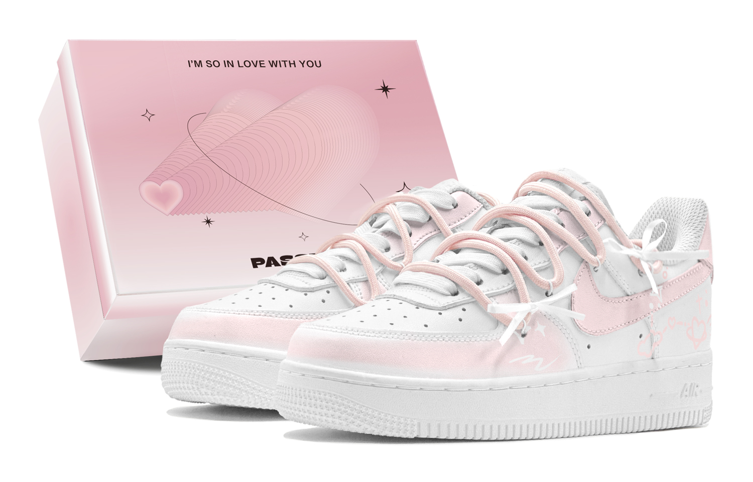 

Детские кроссовки для скейтбординга Air Force 1 Low Top для подростков Nike, розовый