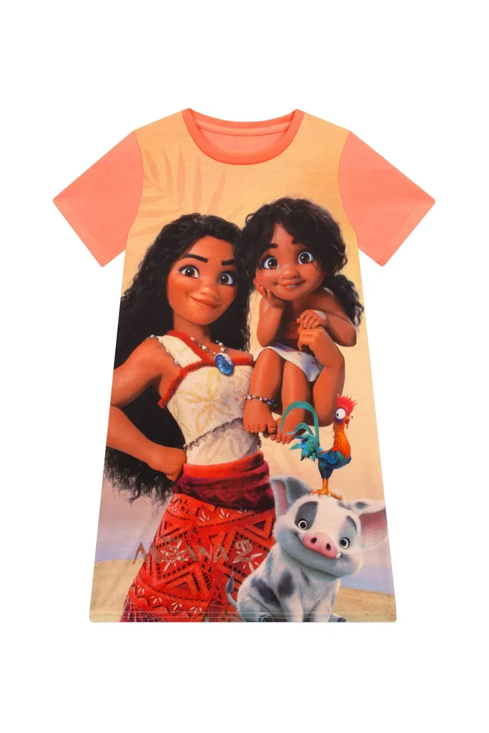 Ночная рубашка Moana 2 с принтом, Disney, розовый