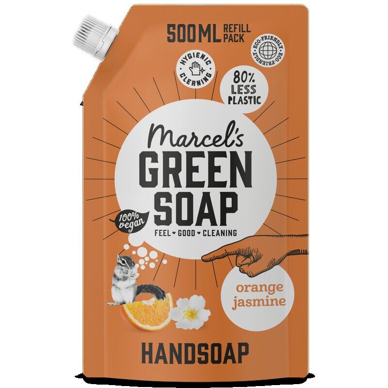 

Сумка для мыла для рук «Апельсин и Жасмин» Marcel's Green Soap, 500 ml