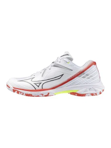 Кроссовки для бадминтона «Wave Claw 3» от Mizuno, White X Black X Red — фото 2