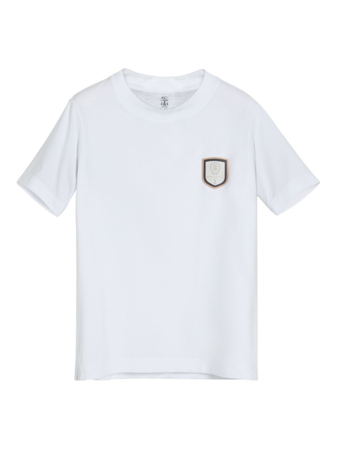

Brunello Cucinelli Kids футболка с теннисным значком, белый