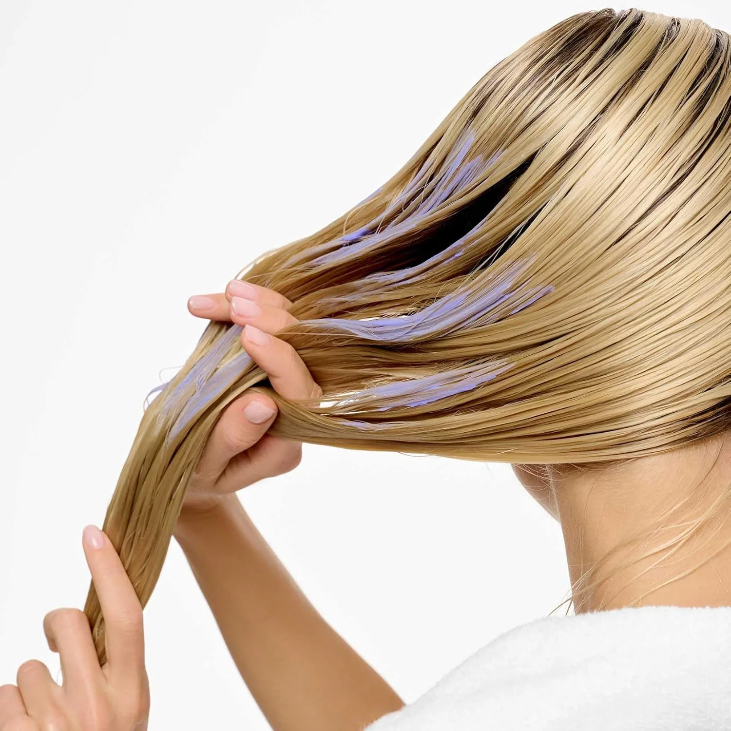 BlondMe Bond Repair Purple Mask для блонда, нейтрализует желтизну и медные оттенки, увлажняет, 6,7 fl oz (2 шт), yellow — фото 4