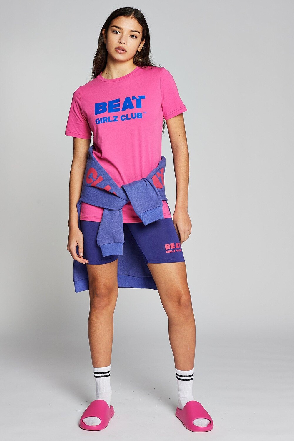 Велошорты с флип-шортами Beat Girlz Club, фиолетовый — фото 2