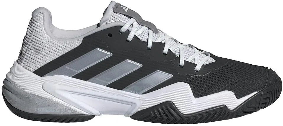 Кроссовки теннисные adidas Barricade 13, Black/White/Grey — фото 3