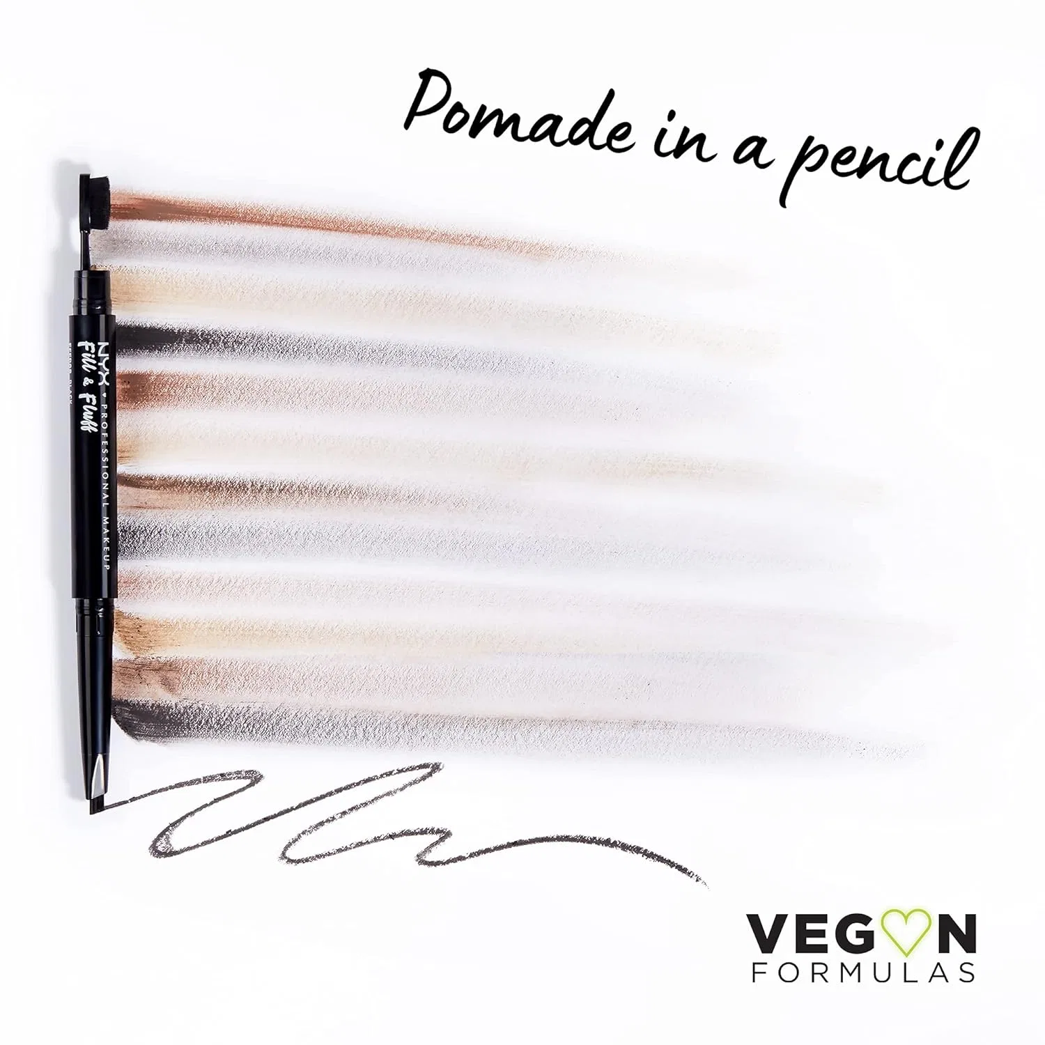 Карандаш-помада для бровей «Fill & Fluff Eyebrow Pomade Pencil» от NYX Professional Makeup Nyx Professional Makeup, Brown — фото 2