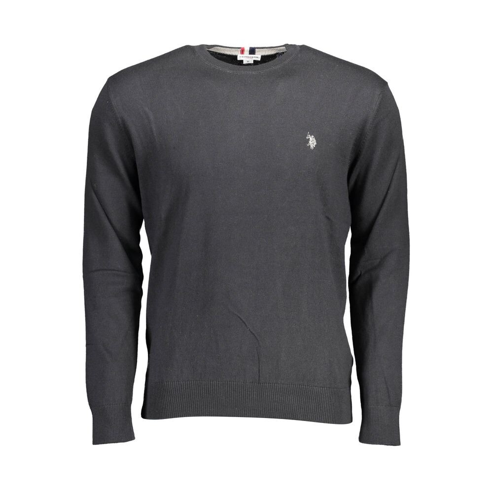 

Черный хлопковый мужской свитер U.S. Polo Assn.