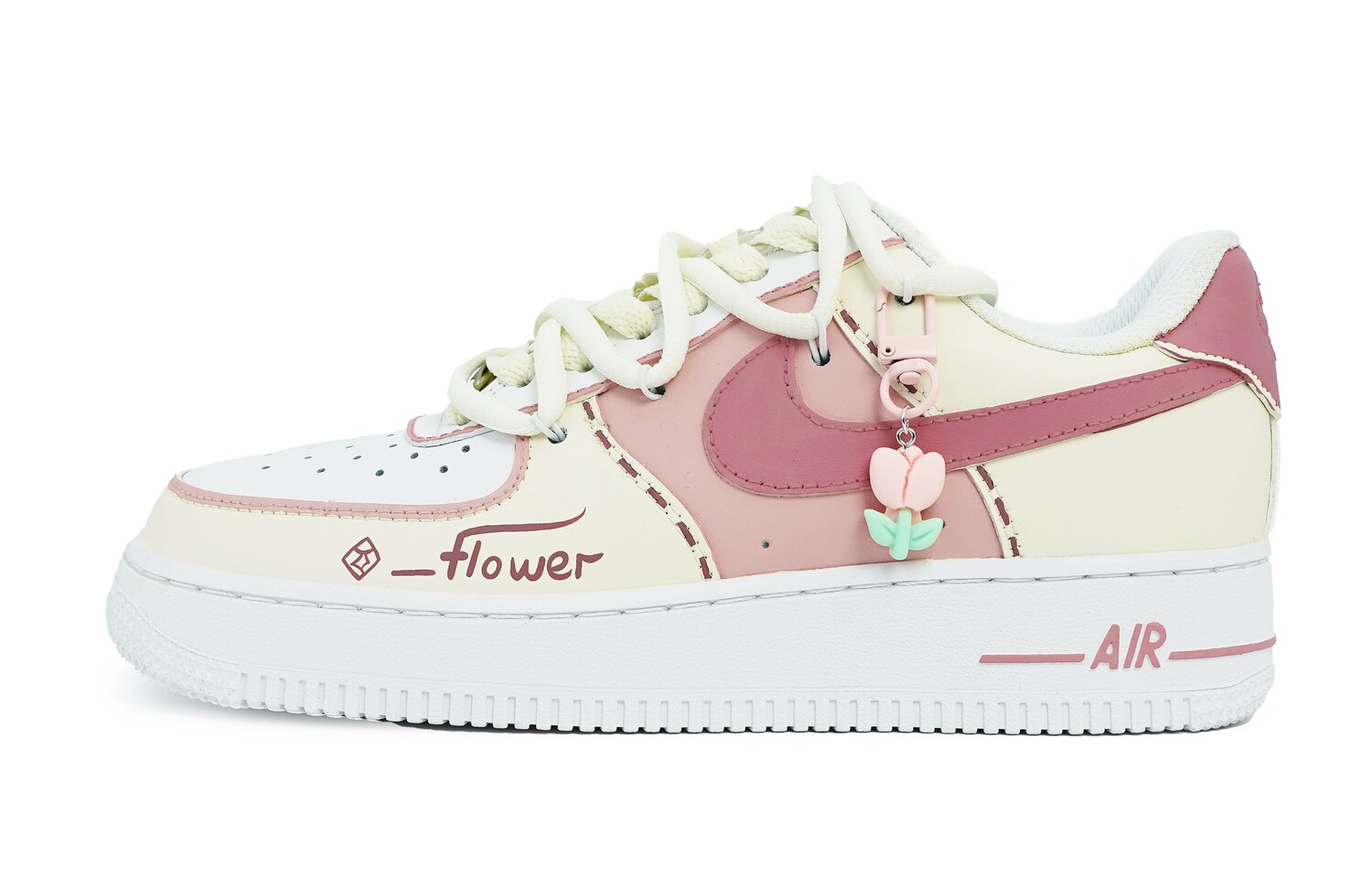 Женские кроссовки для скейтбординга Nike Air Force 1, Milk goo sweetheart