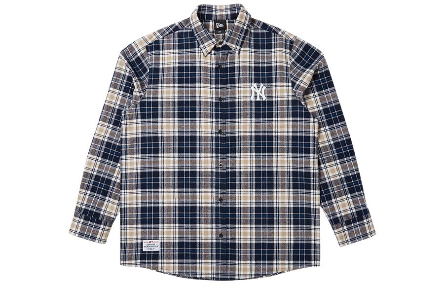 

New Era Рубашка Unisex желтая черная клетка