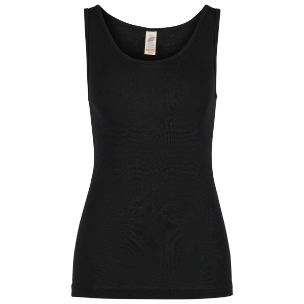 

Женская майка - нижнее белье из мериносовой шерсти Engel, черный