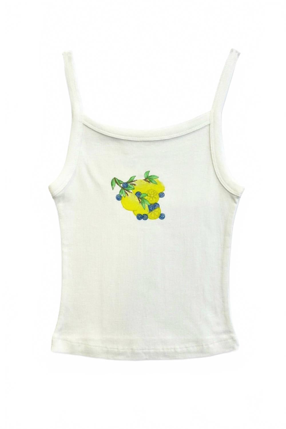 

Белая лимонная майка для подростков KatieJnyc