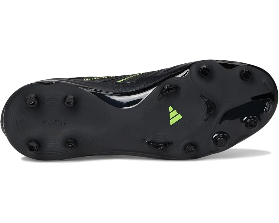 Кроссовки Adidas Kids Copa League Pure 3 Firm Ground/Multi Ground Cleats (Little Kid/Big Kid), Black/Solid Grey/Lucid Lemon — фото 3