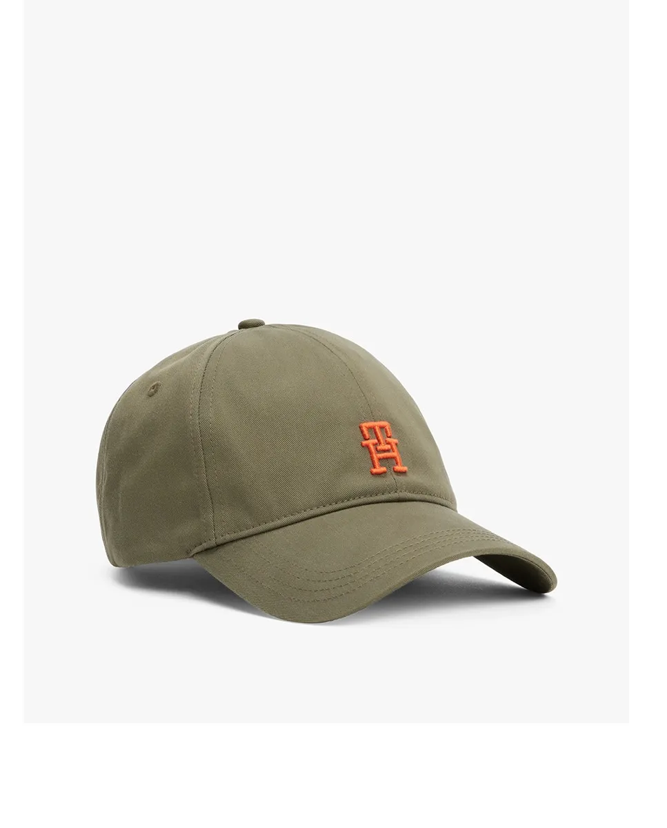 

Простая мужская кепка с вышитым брендингом Tommy Hilfiger, цвет Verde Militar