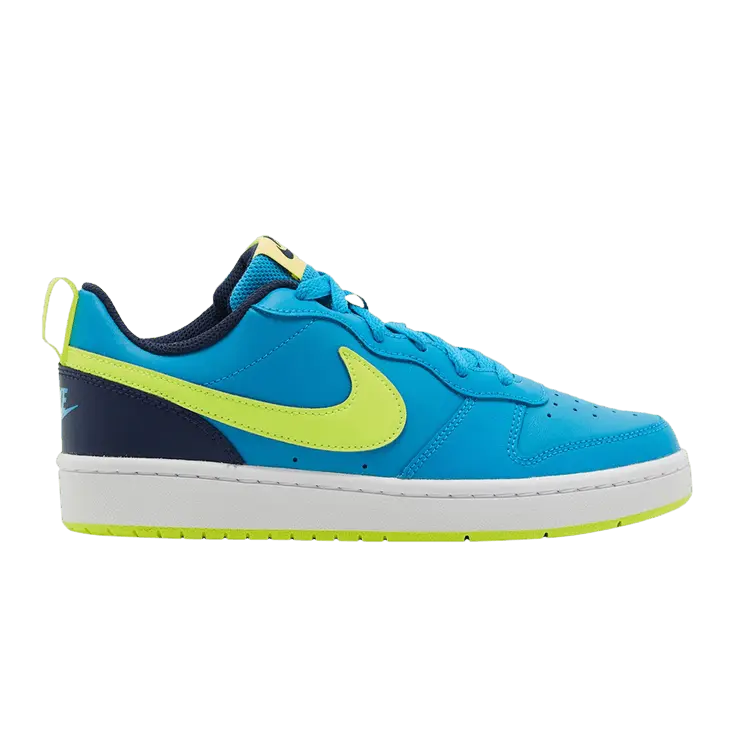 

Кроссовки Nike Court Borough Low 2 GS 'Laser Blue Lemon Venom', синий
