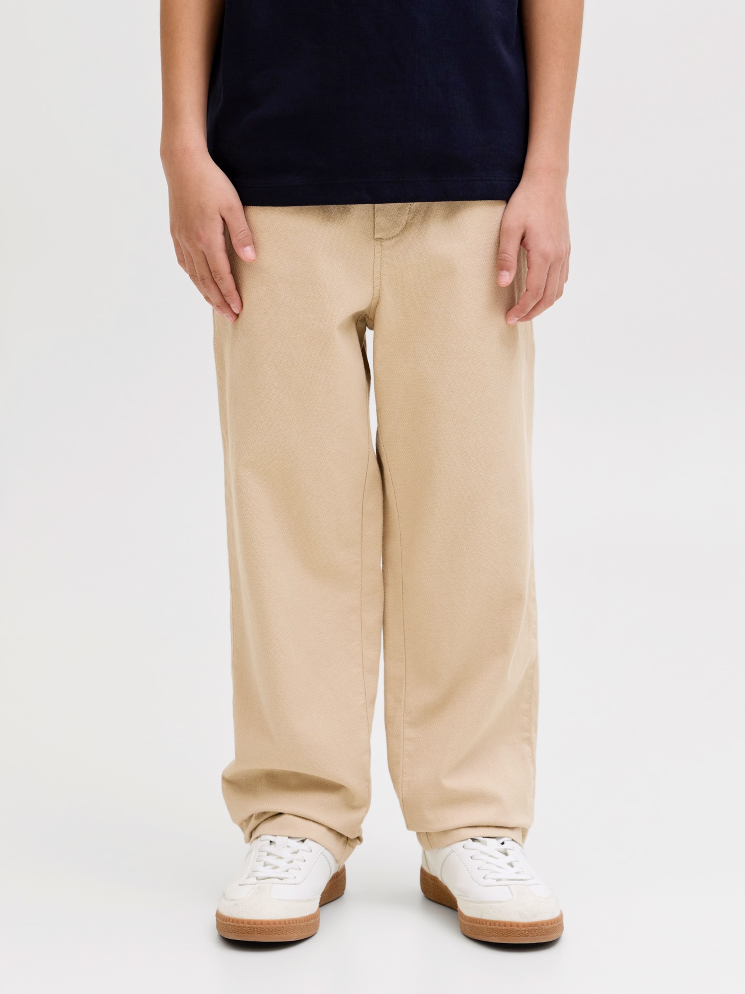 Jack & Jones Junior Широкие брюки 'JPSTKane Fury' в цвете Sand — фото 3