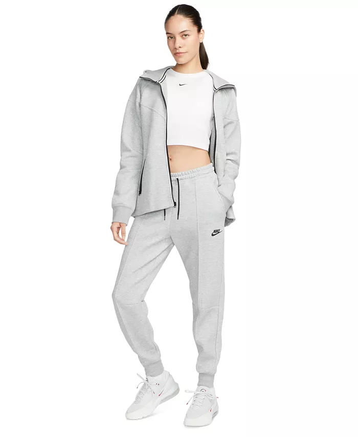 Женские спортивные брюки Tech Fleece Mid-Rise Nike, серый — фото 2