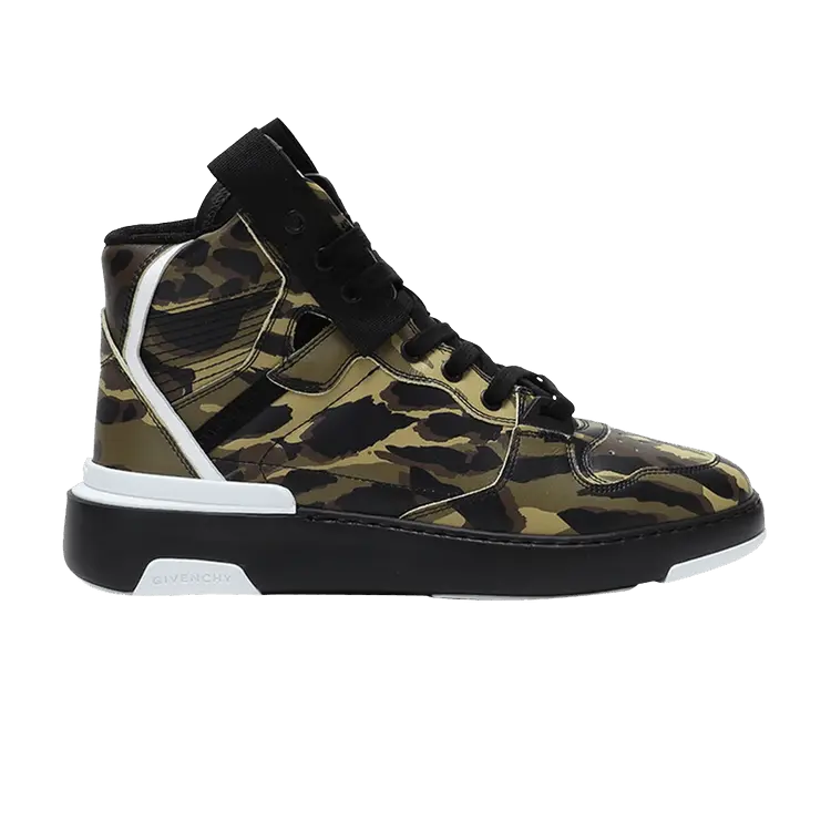 

Кроссовки Givenchy Wing High Camo, зеленый