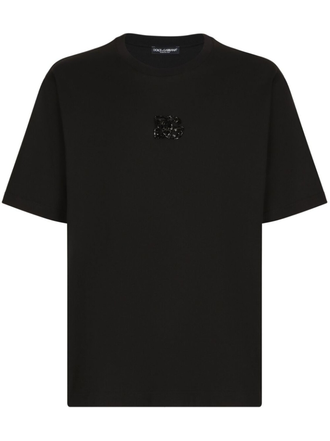 

Dolce & Gabbana футболка со стразами, черный