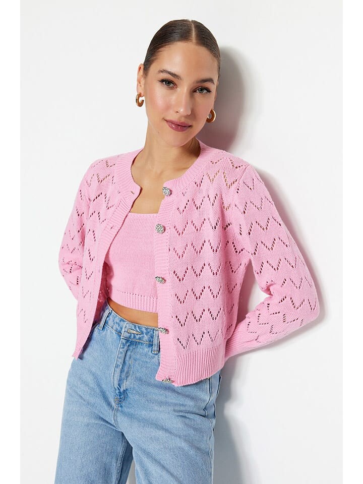 

Кардиган trendyol Cardigan, розовый