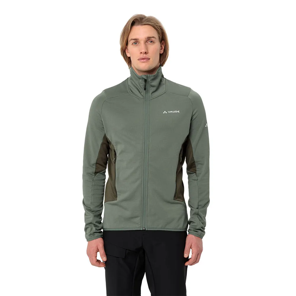 

Флис VAUDE Monviso II full zip, зеленый
