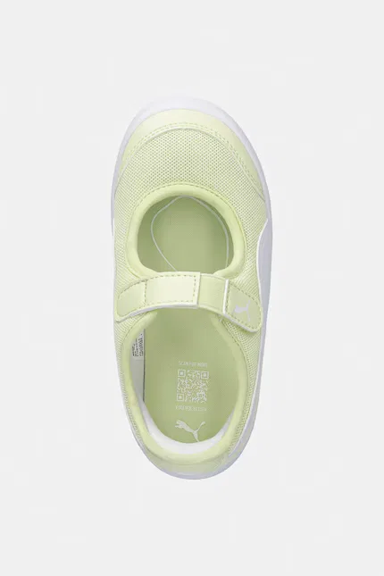 Кроссовки детские Courtflex v3 Lina V Puma, зеленый — фото 4