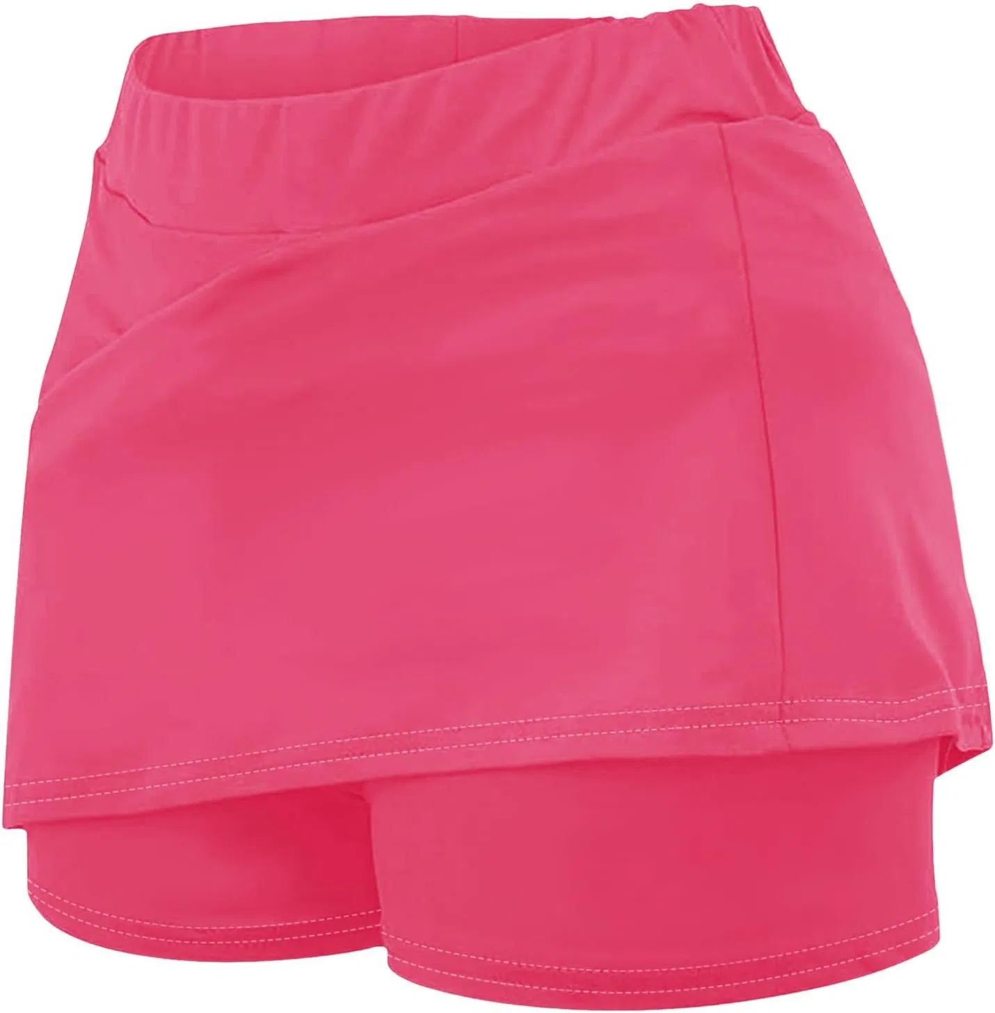 Детская юбка-шорты теннисная высокая талия Hot Pink, Generic — фото 4