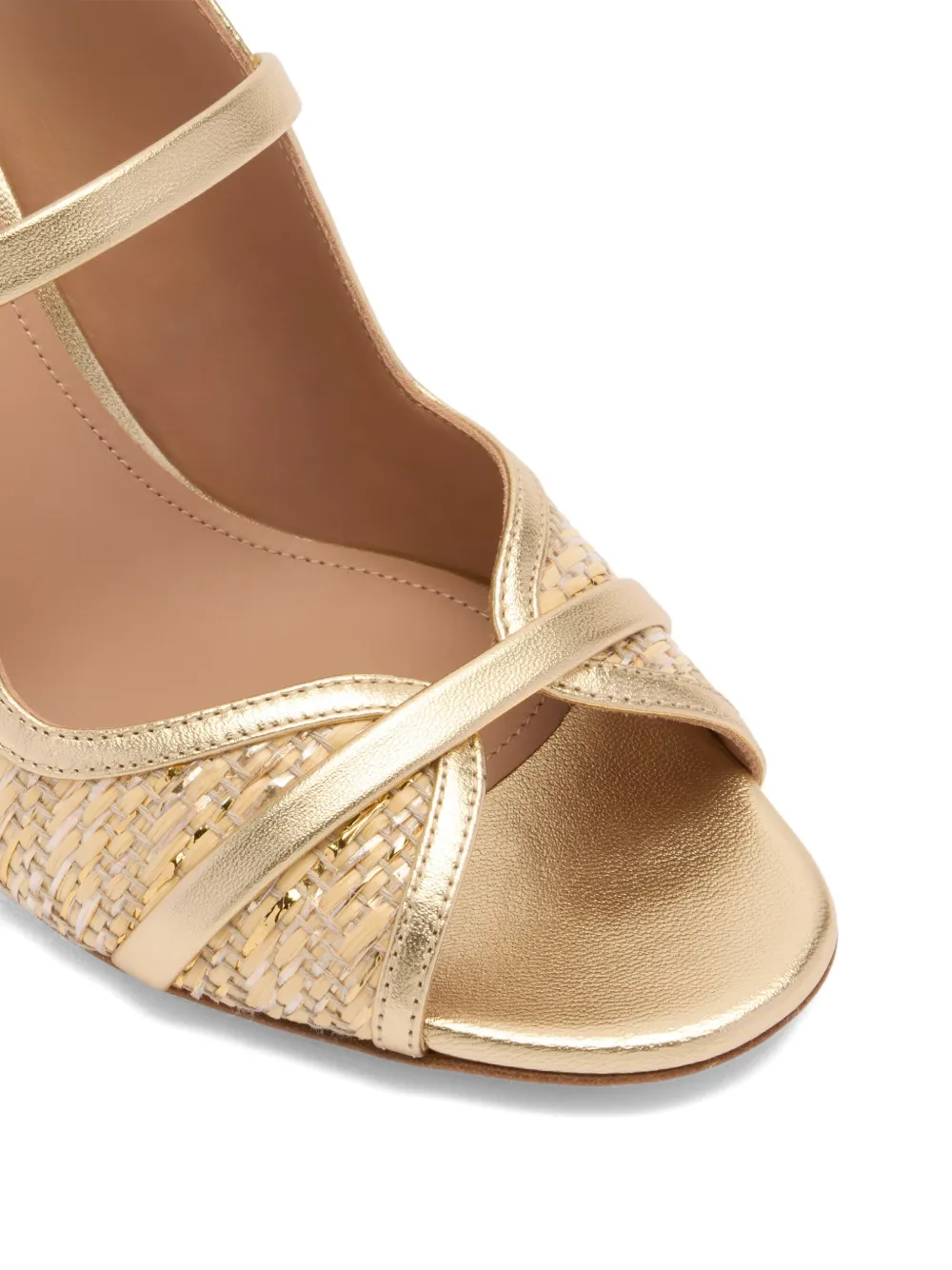 Мюли Norah 70 Malone Souliers, золотой — фото 4