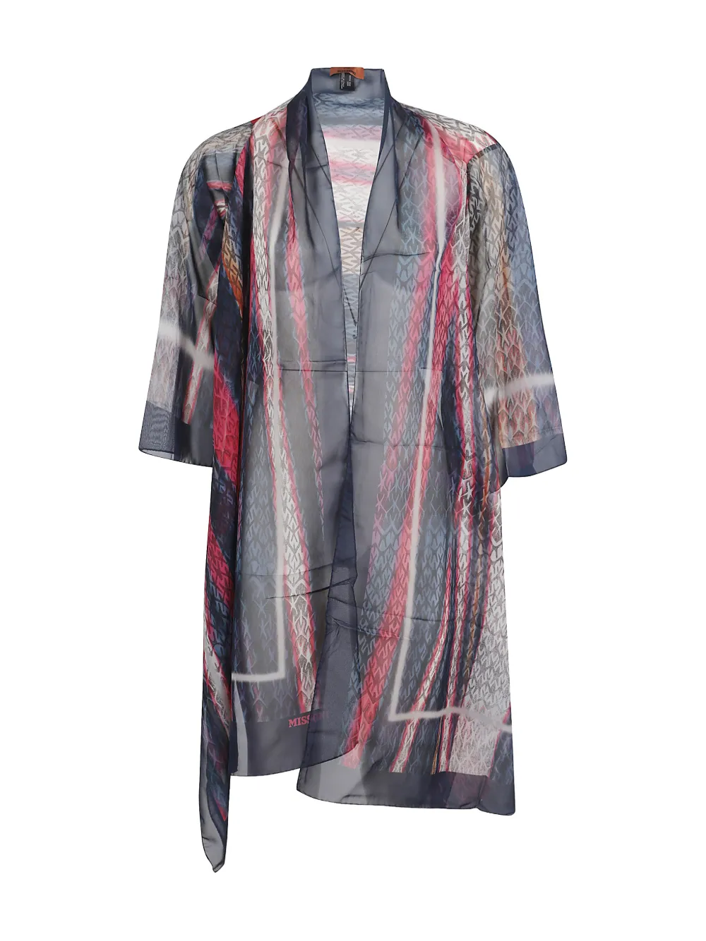 

Шарф с разноцветным узором Missoni, синий