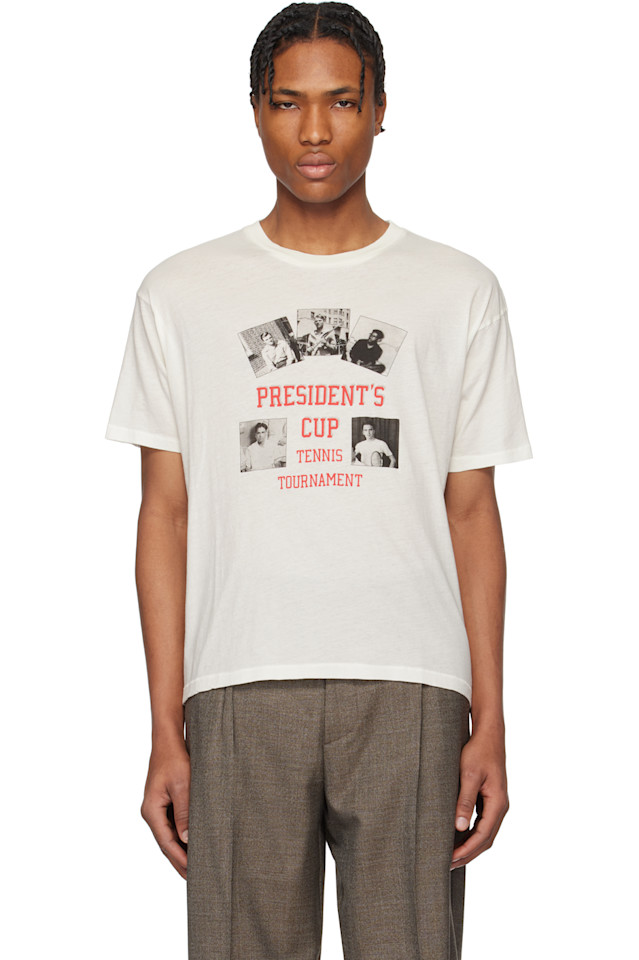 

Футболка «President's Cup» Bode, цвет cream