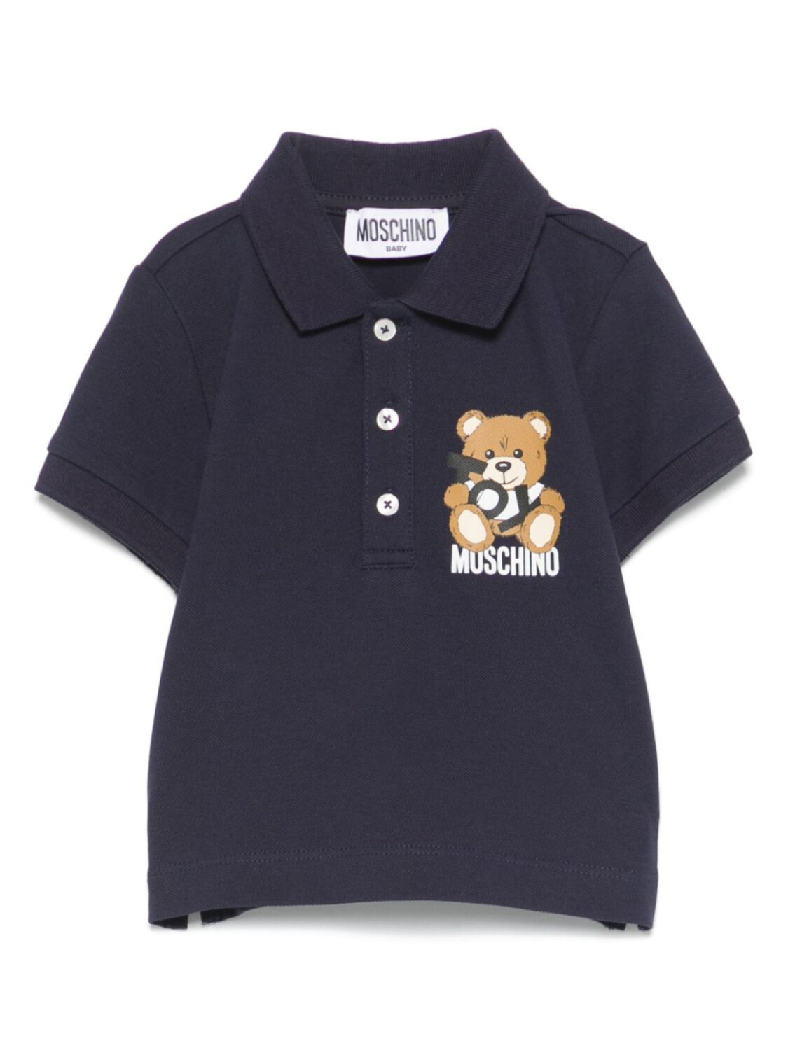 

Moschino Kids рубашка поло Teddy Bear, синий