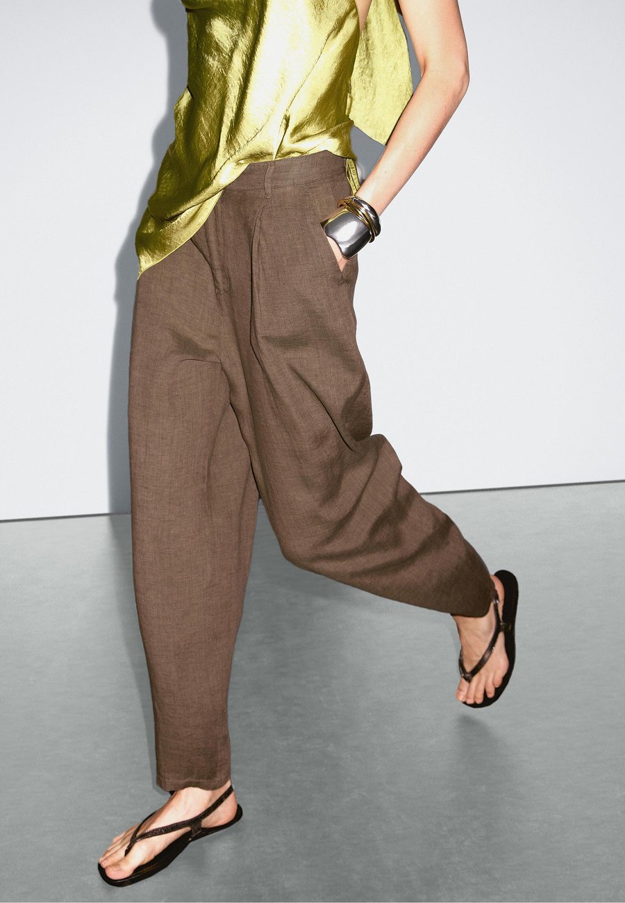 

Брюки Massimo Dutti WIDE-LEG, Beige