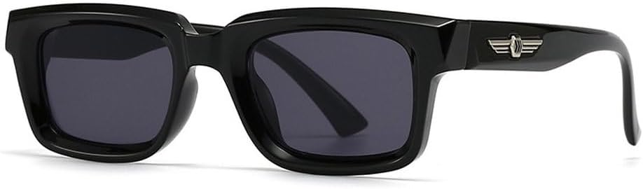 

Модные квадратные солнцезащитные очки с заклепками для женщин, ретро-градиентные, с защитой от УФ-излучения UV400; мужские солнцезащитные очки оливково-зеленого цвета SKFGNX, Black Gray