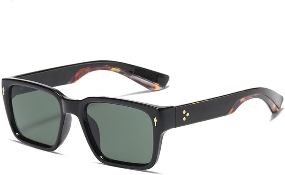 

Винтажные прямоугольные солнцезащитные очки для мужчин, из смолы, с прозрачными линзами, женские голубые солнцезащитные очки, ретро-стиль, SUN453 Generic, Mtyj043 Green