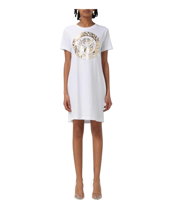 

Футболка-Платье с графическим изображением тигра Just Cavalli, белый