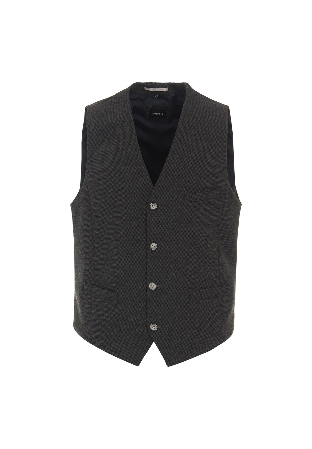 

Мужской костюм-жилет однотонный Venti, темно-серый