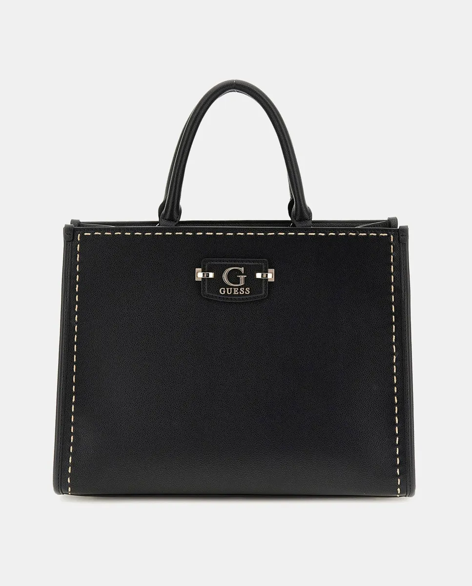 

Сумка-тоут с магнитной застежкой Guess, черный