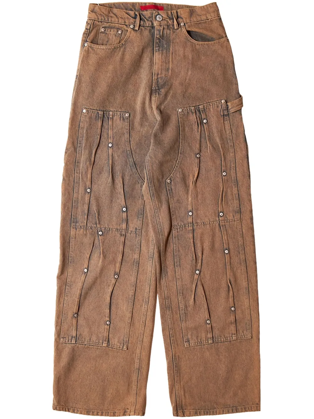 

Джинсы с люверсами KUSIKOHC, коричневый