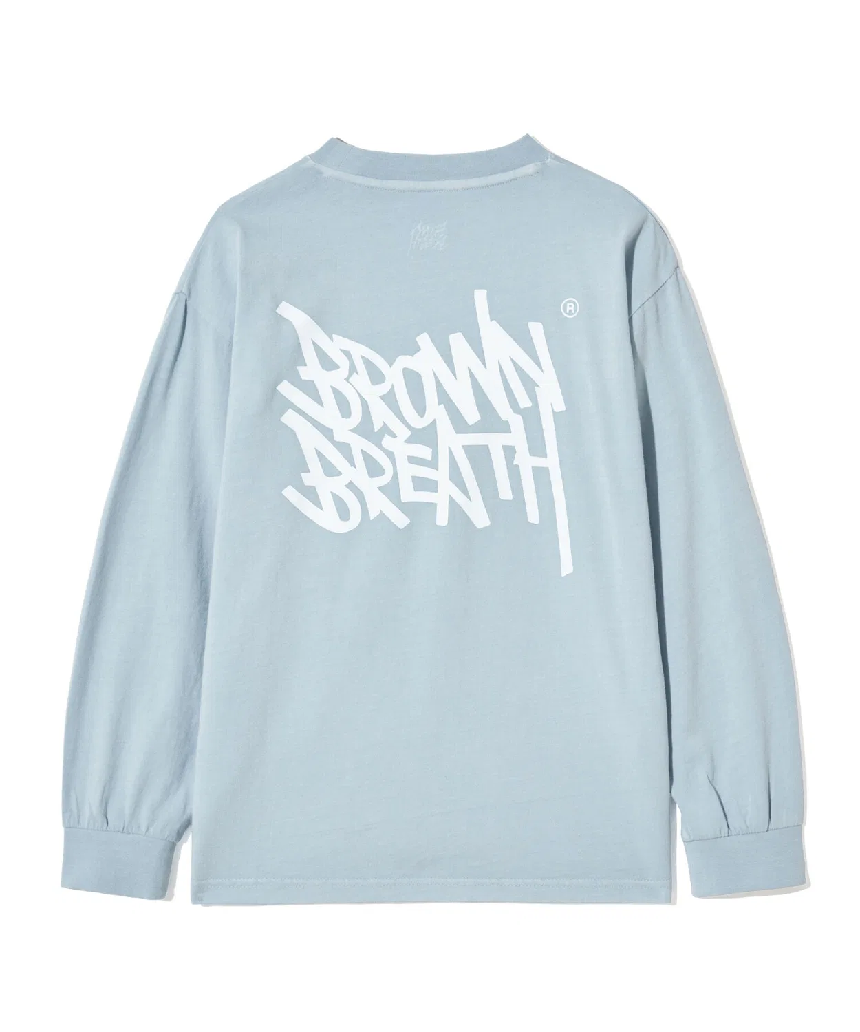 Детский лонгслив Kids Tag Pigment небесно-голубой от Brownbreath Kids — фото 2