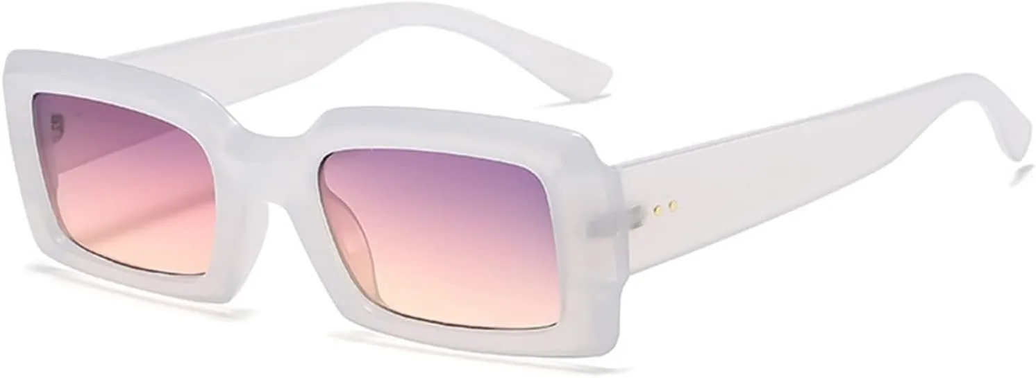 

Солнцезащитные очки в маленькой прямоугольной оправе 2026 года для мужчин и женщин, модные, для уличной фотографии, отдыха (Цвет: E, Размер: Средний) MTZJH, One Color