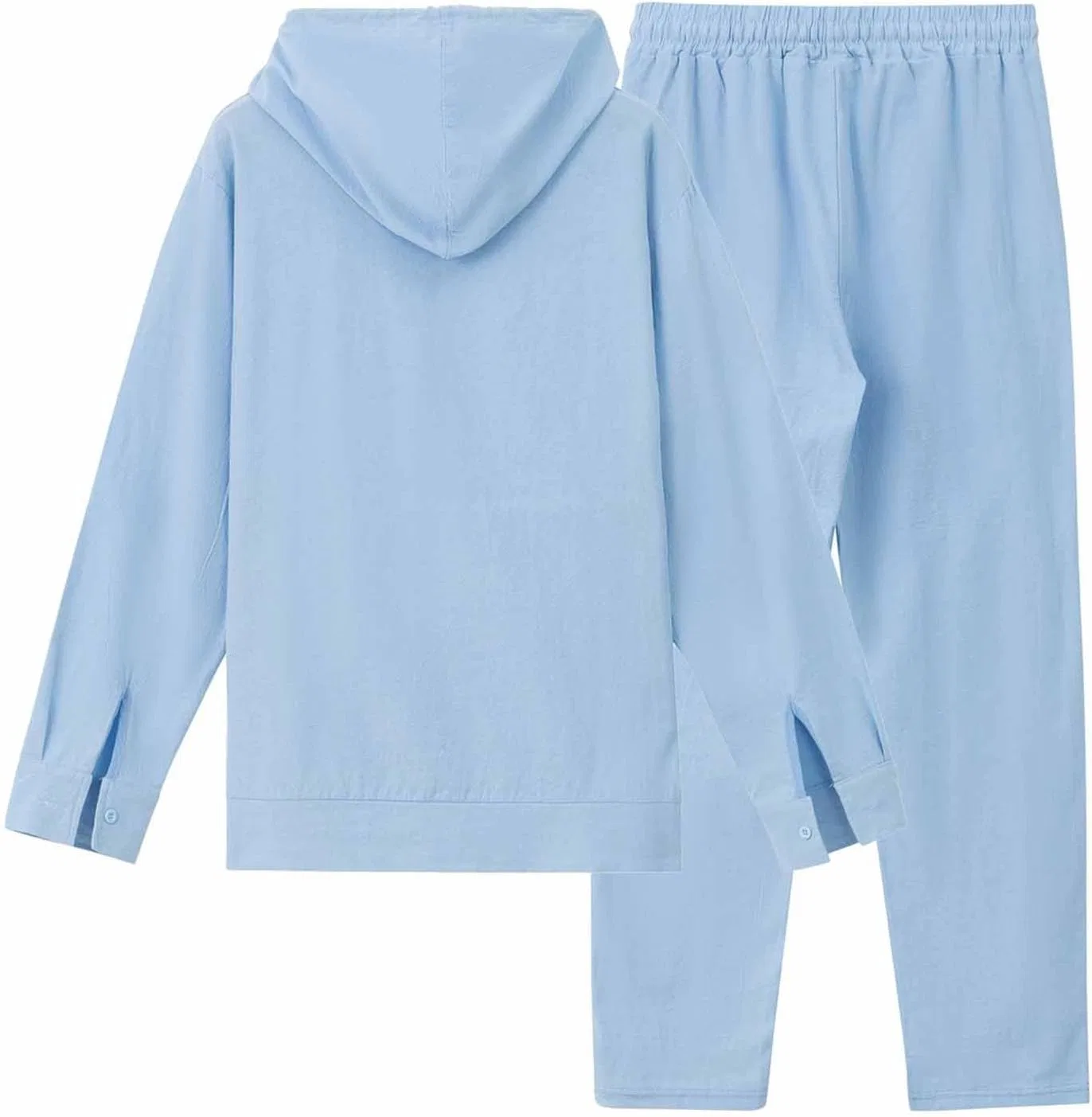 Спортивный костюм мужской из хлопка и полиэстера, Light Blue — фото 4